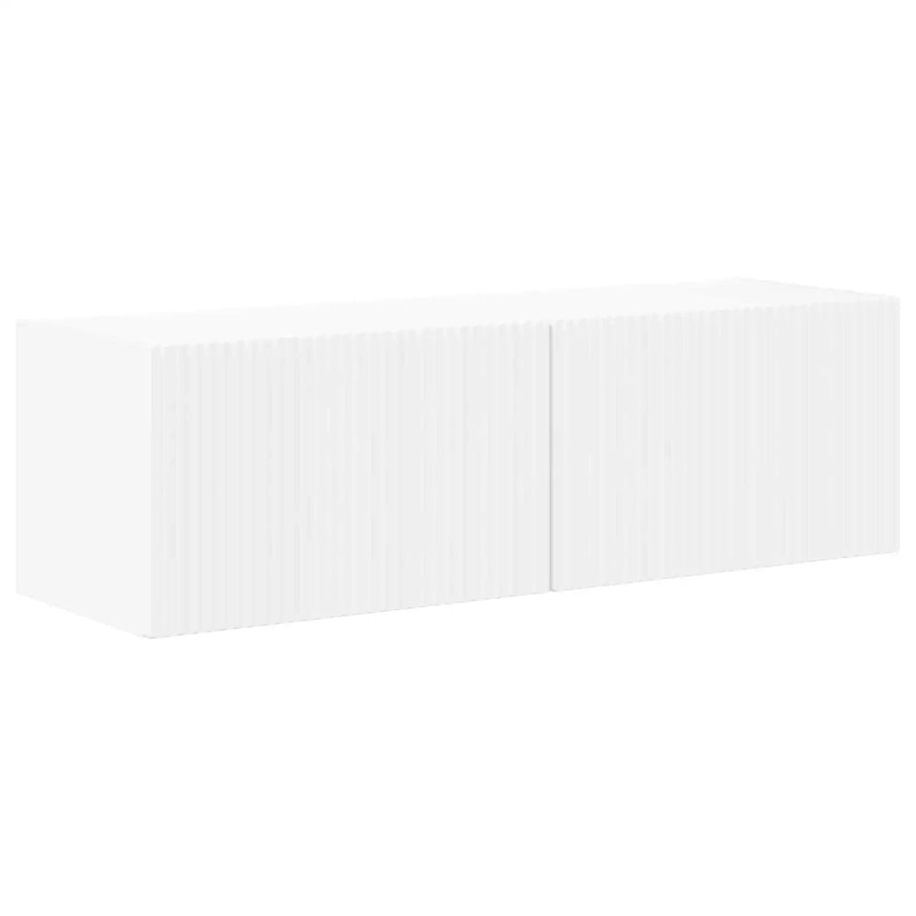 Set di Mobiletto da TV a Parete Montaggio a parete 6 pcs Bianco