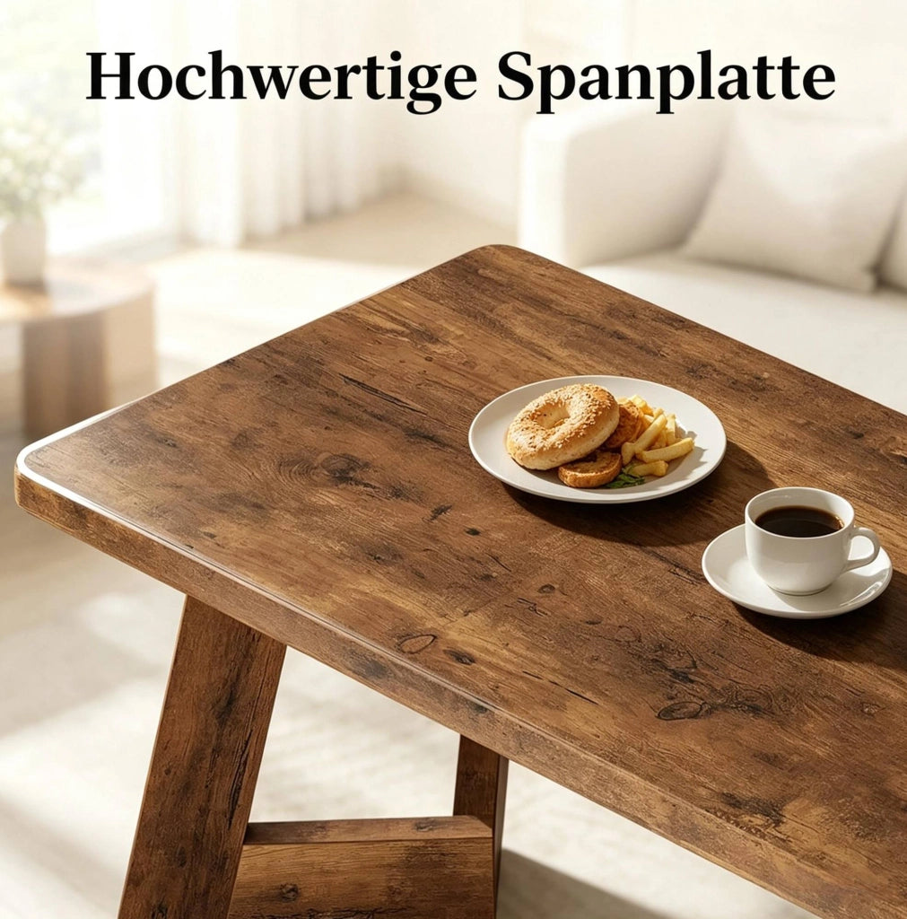 Tavolino da salotto rettangolare rustico 120x60 cm
