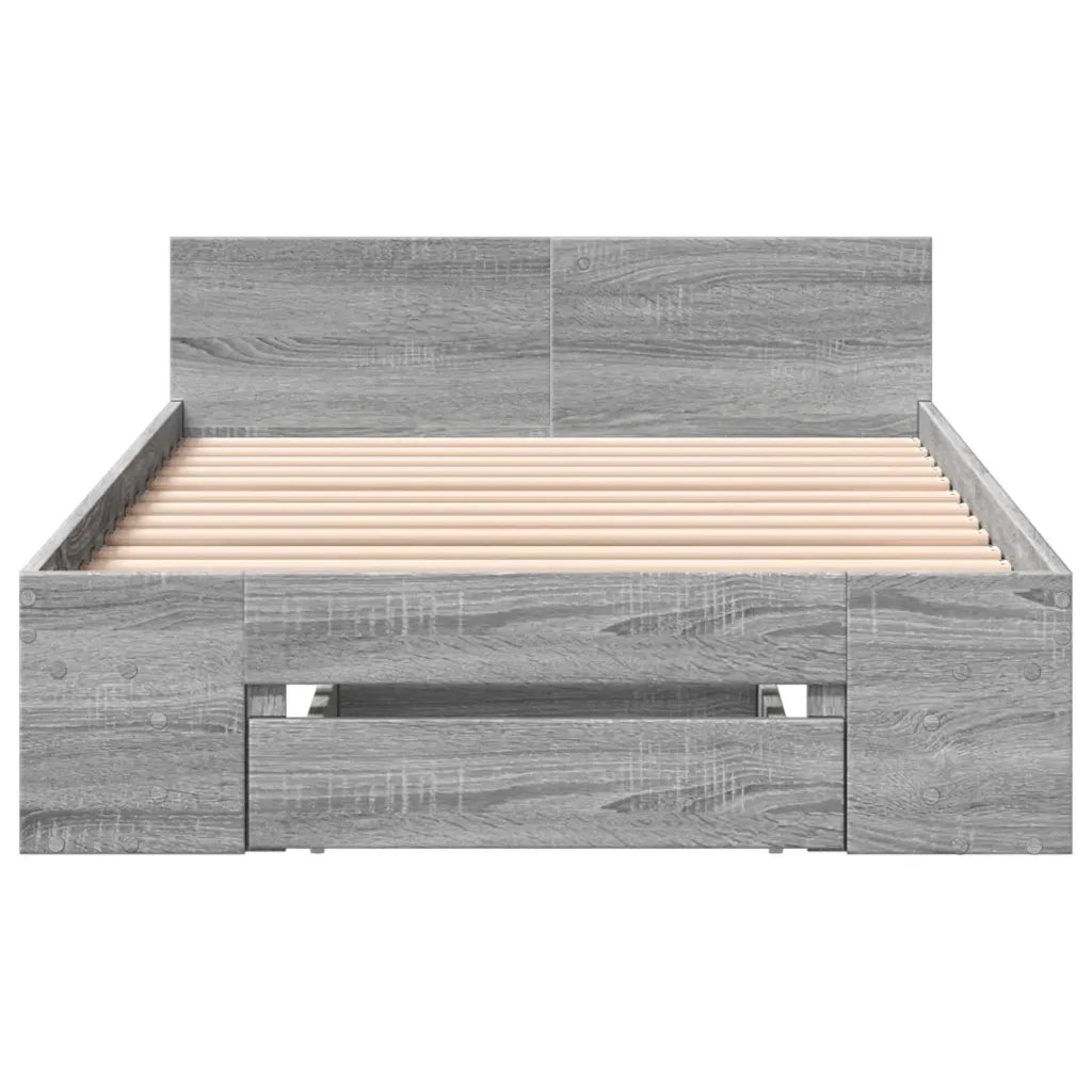 Giroletto Cassetto Grigio Sonoma 90x190 cm Legno Multistrato