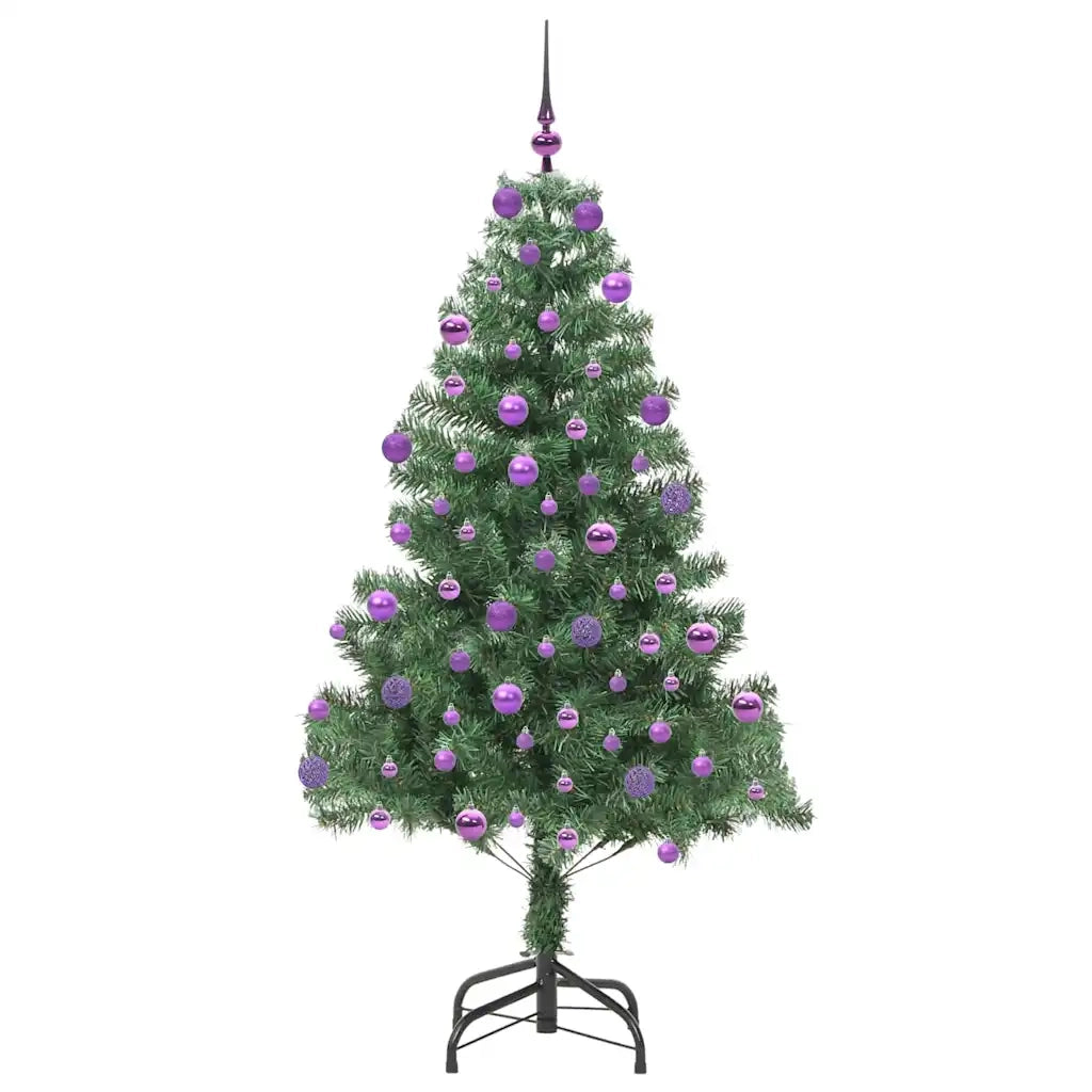 Albero di Natale | Decorazioni natalizie con 300 LED con supporto Verde 180 cm PVC