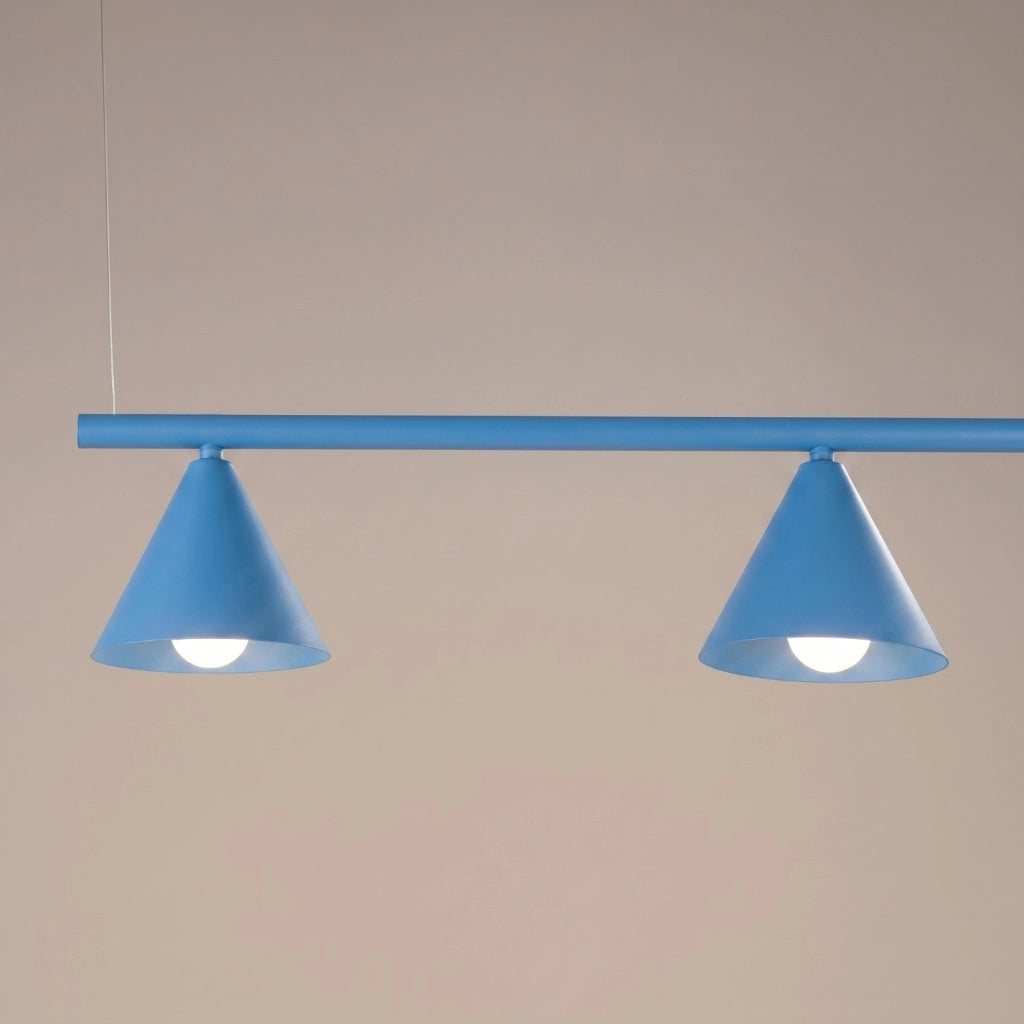 Lampadario NOX 4L azzurro