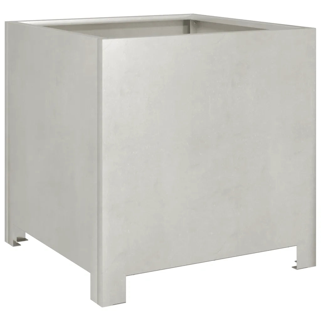Fioriere da Giardino 2 pz 40x40x40 cm in Acciaio Inox