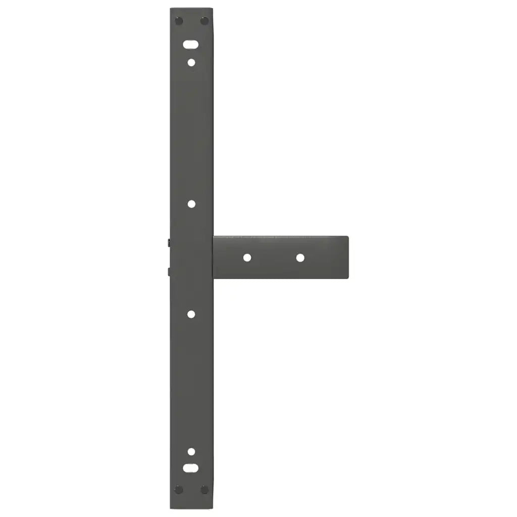 Gambe per Tavolino da Caffè a Forma di T 2 pz Antracite 60x25x(30-31) cm Acciaio 4013014