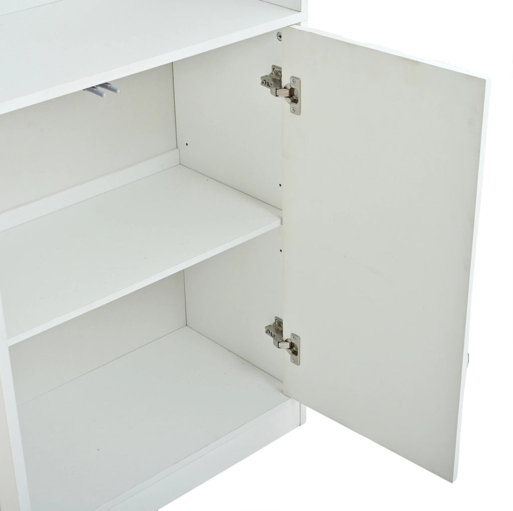 VETRINA LED Bluetooth 160x35x200 cm Bianca Set da 2 pezzi