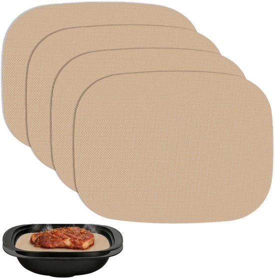 Pannello di cottura in materiale riciclabile - 4 pezzi - Resistente al calore fino a 250°C - Antifiammeggianti - Forma perfetta - Per Thermomix TM7 - Pannello da cottura