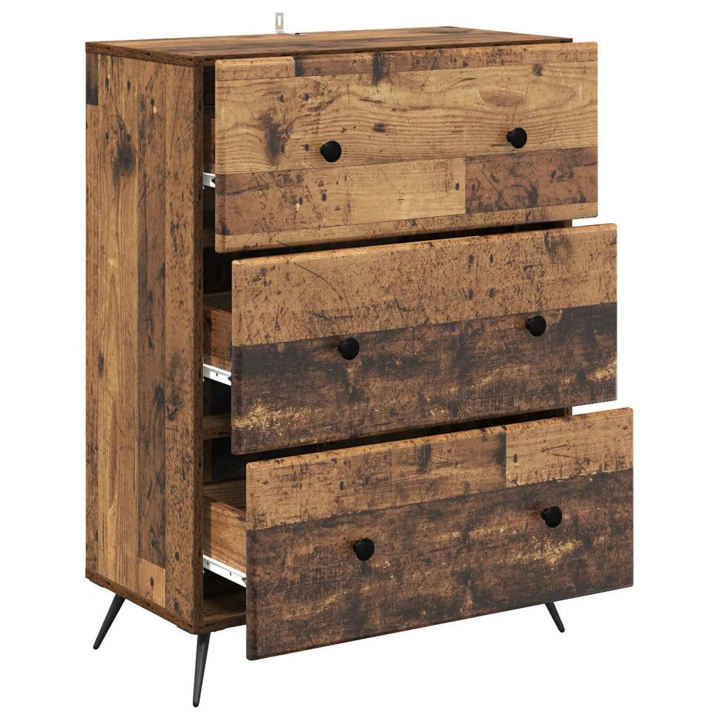 Mobile con Cassetti Legno antico 66 x 34,5 x 90 cm