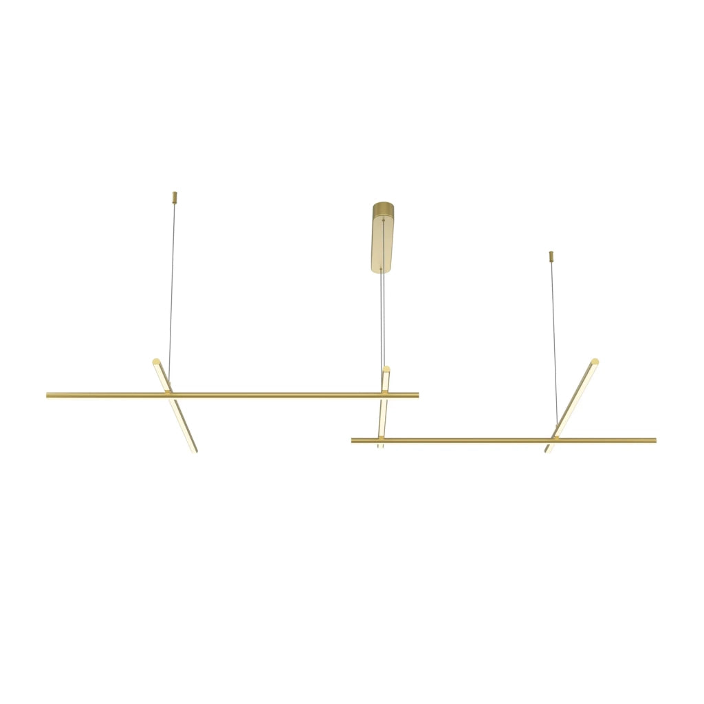 Maytoni Lampadario Moderno Radiance 5 luci LED integrato oro alluminio diffusore silicone