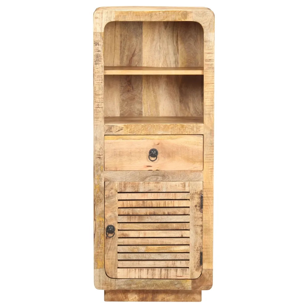 Credenza Alta 45x32x110 cm in Legno Massello di Mango Grezzo cod mxl 47730