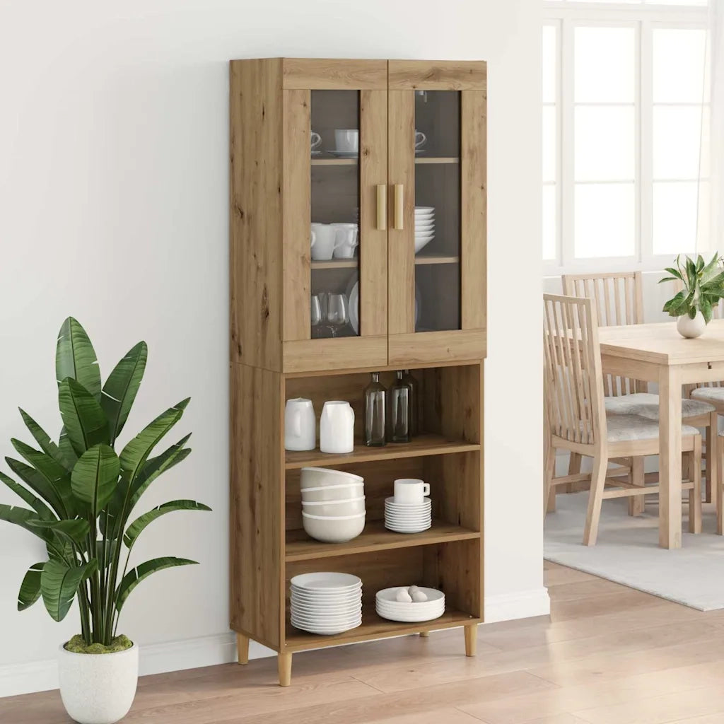 Credenza | Madia | Buffet da pranzo | Armadio da pranzo Rovere artigianale 69,5 x 34 x 180 cm