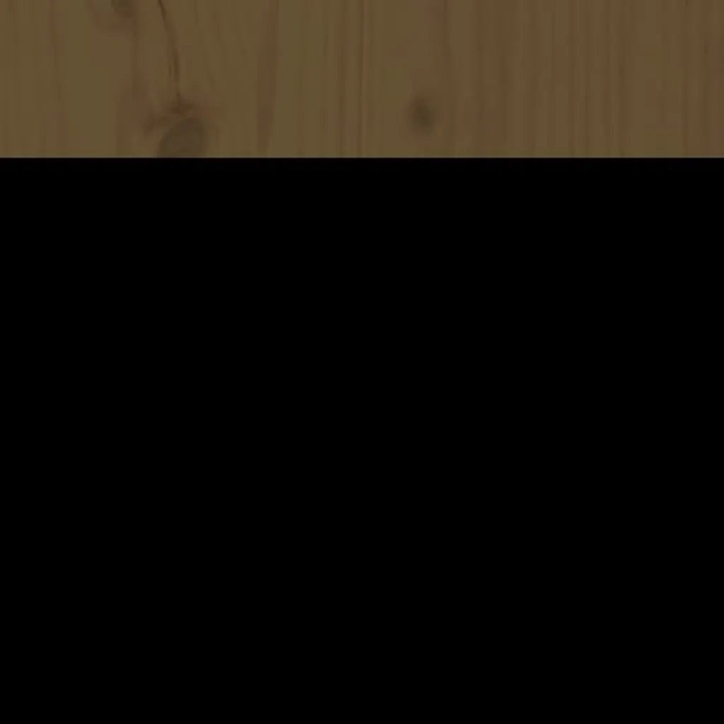 Testiera | Testata per Letto ambra 106x4x104 cm in Legno Massello di Pino