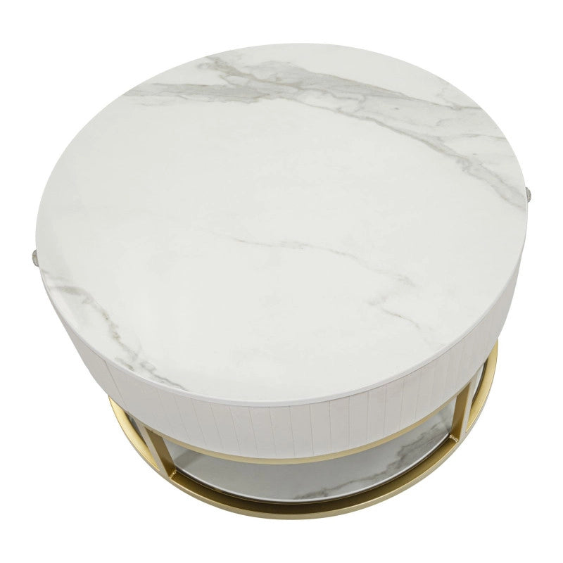 Tavolo Da Caffe' Montpellier Crema cm ø 75x36