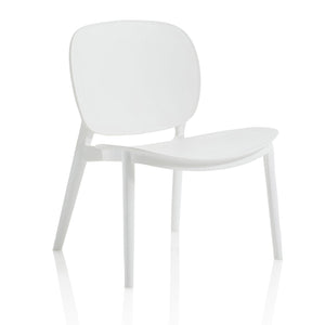 Set 2 Sedie 58x48,5x71 cm in Polipropilene Bianco