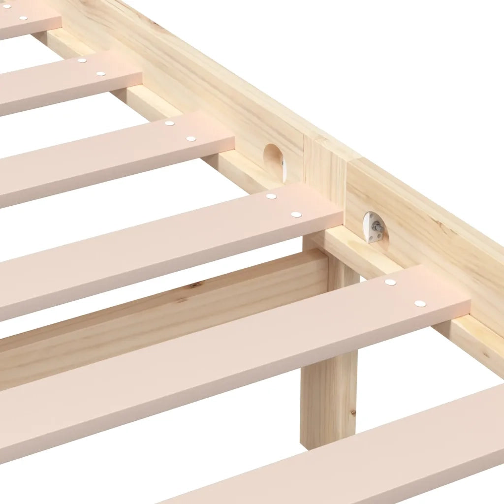 Giroletto-Struttura Letto in Legno Massello di Pino 200x200 cm 568951