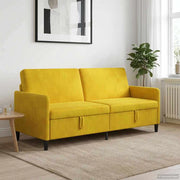 Divano con Storage Giallo 192 x 78 x 87 cm Poliestere 42036996