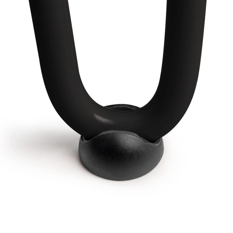 Lotto di 4 gambe Hairpin a 2 aste per tavolo, altezza 400mm, Acciaio, Verniciato nero