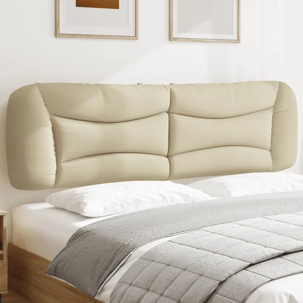 Cuscino Testiera-Cuscino per Testiera Hvar Crema 180 cm in Tessuto