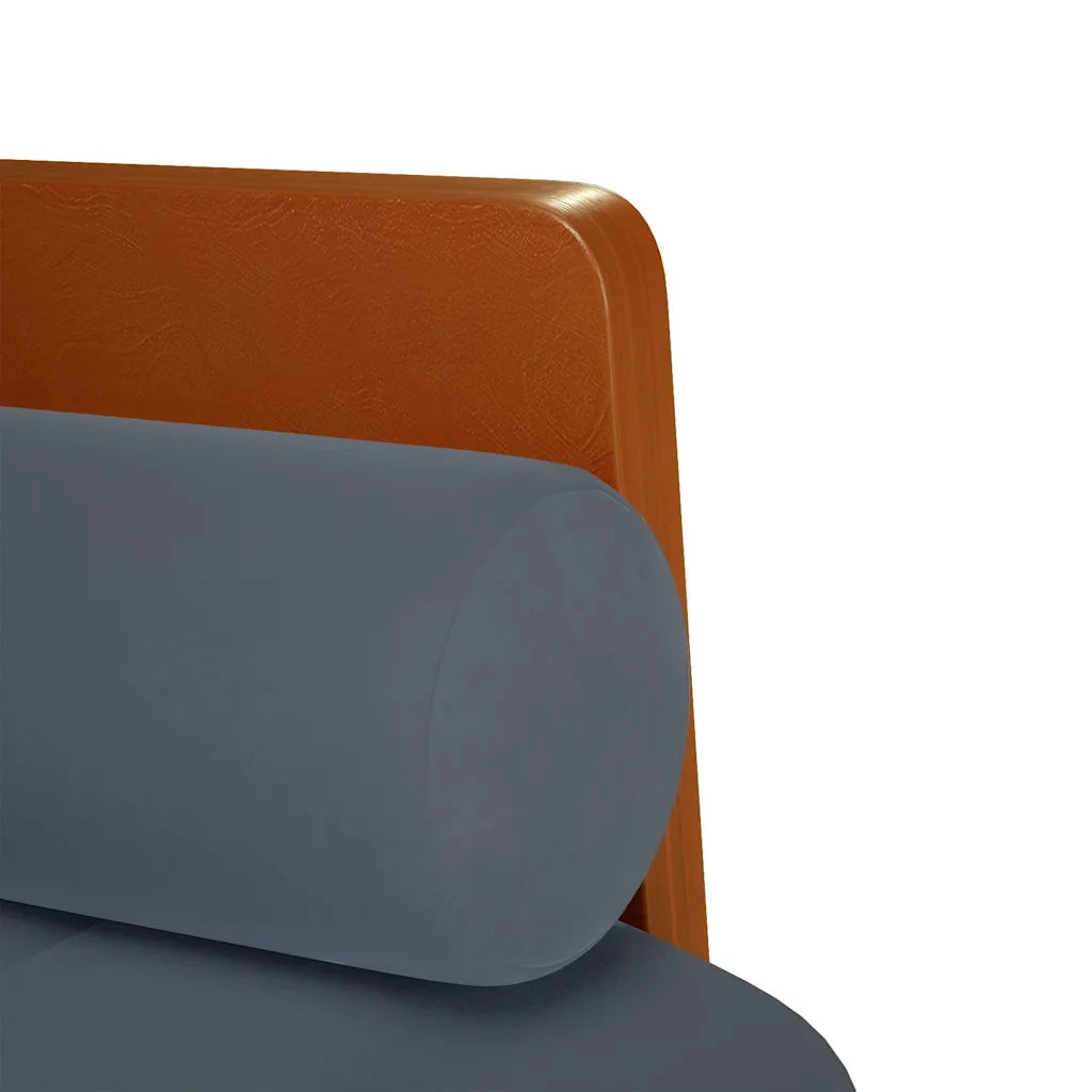 Divano | Divano da soggiorno | Sofa Divanetto con Cuscini Bolster Grigio Scuro 110 cm