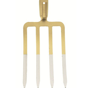 Forca per vangare a 4 denti in acciaio cm 42 giardinaggio agricoltura