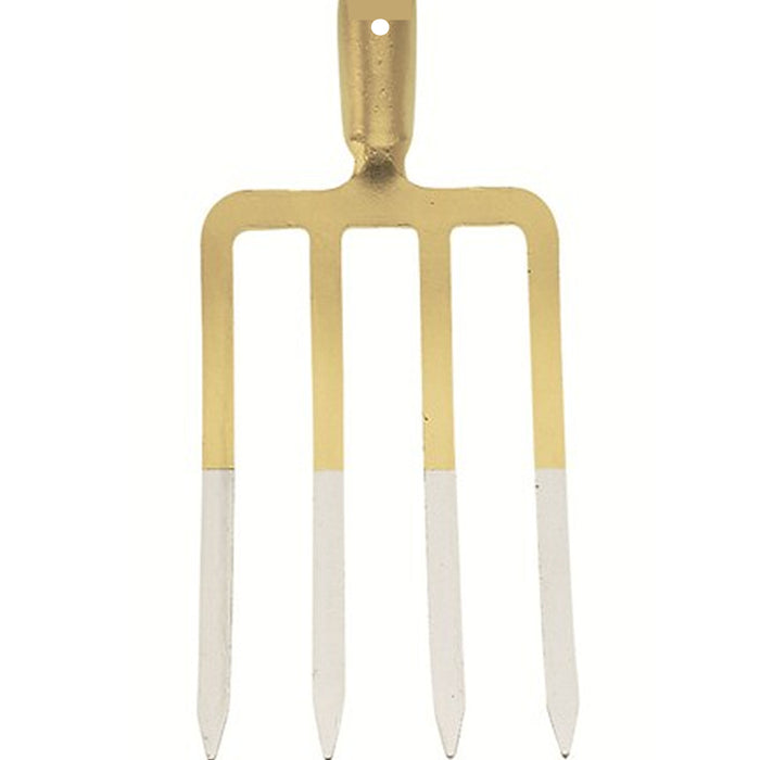 Forca per vangare a 4 denti in acciaio cm 42 giardinaggio agricoltura