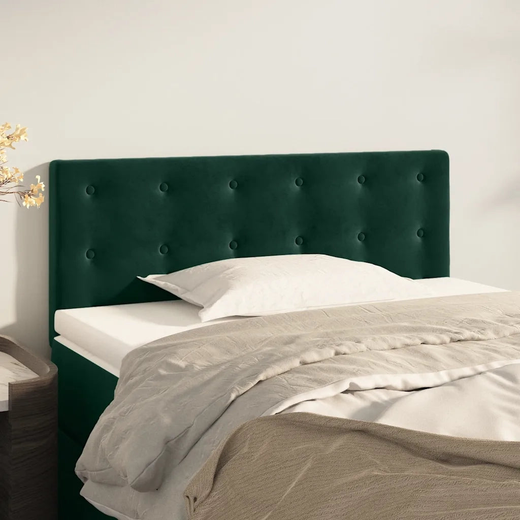 Testiera | Testata Verde Scuro 100x5x78/88 cm in Velluto