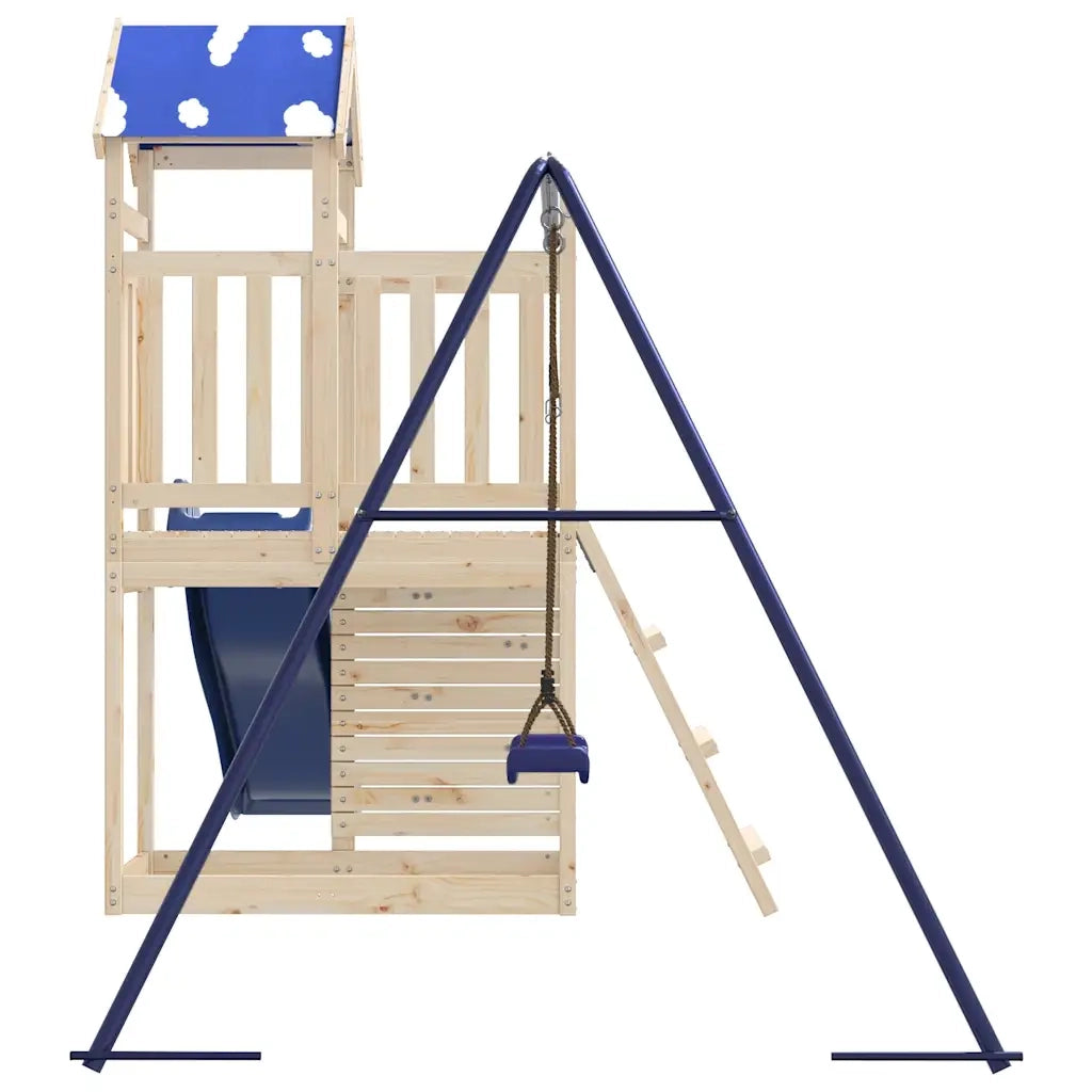 Set da Gioco da Esterno in Legno Massello di Pino CFW2451273