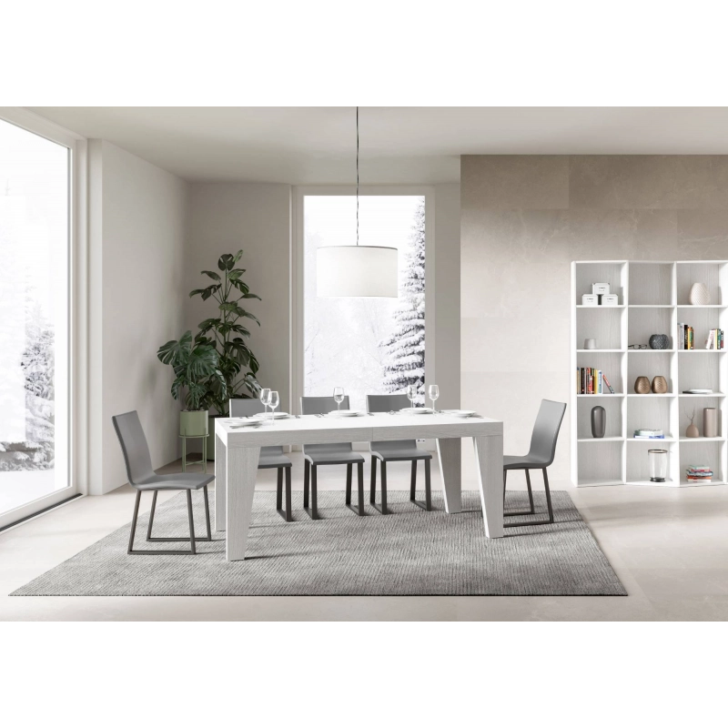 Tavolo allungabile 90x180/284 cm Naxy Premium - Bianco Frassino