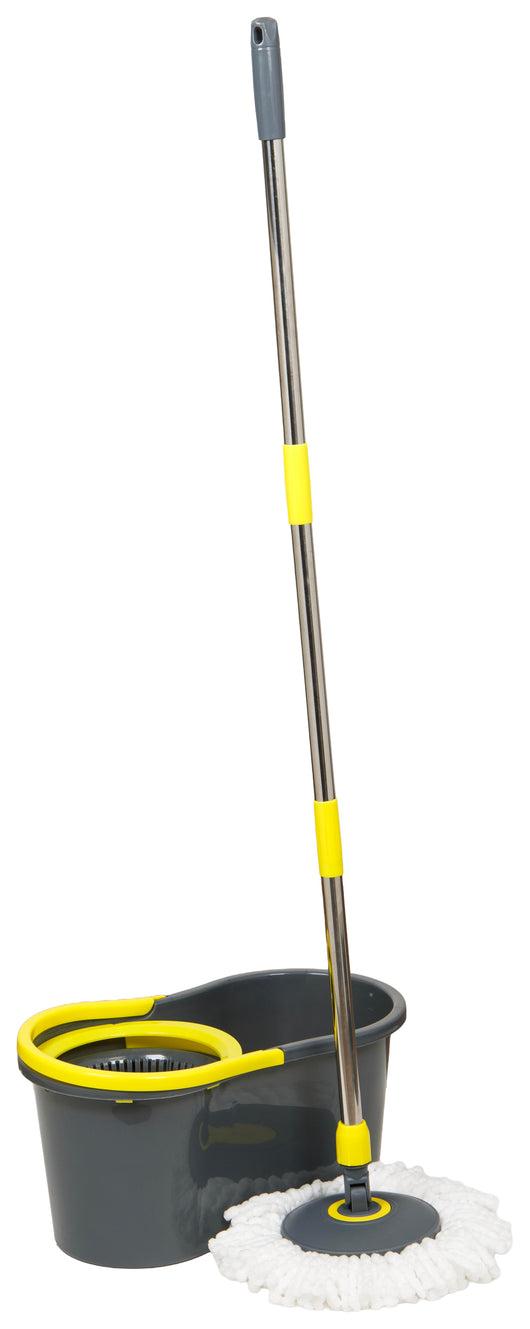Secchio Mop Lavapavimenti Rotante con Sistema di Strizzatura