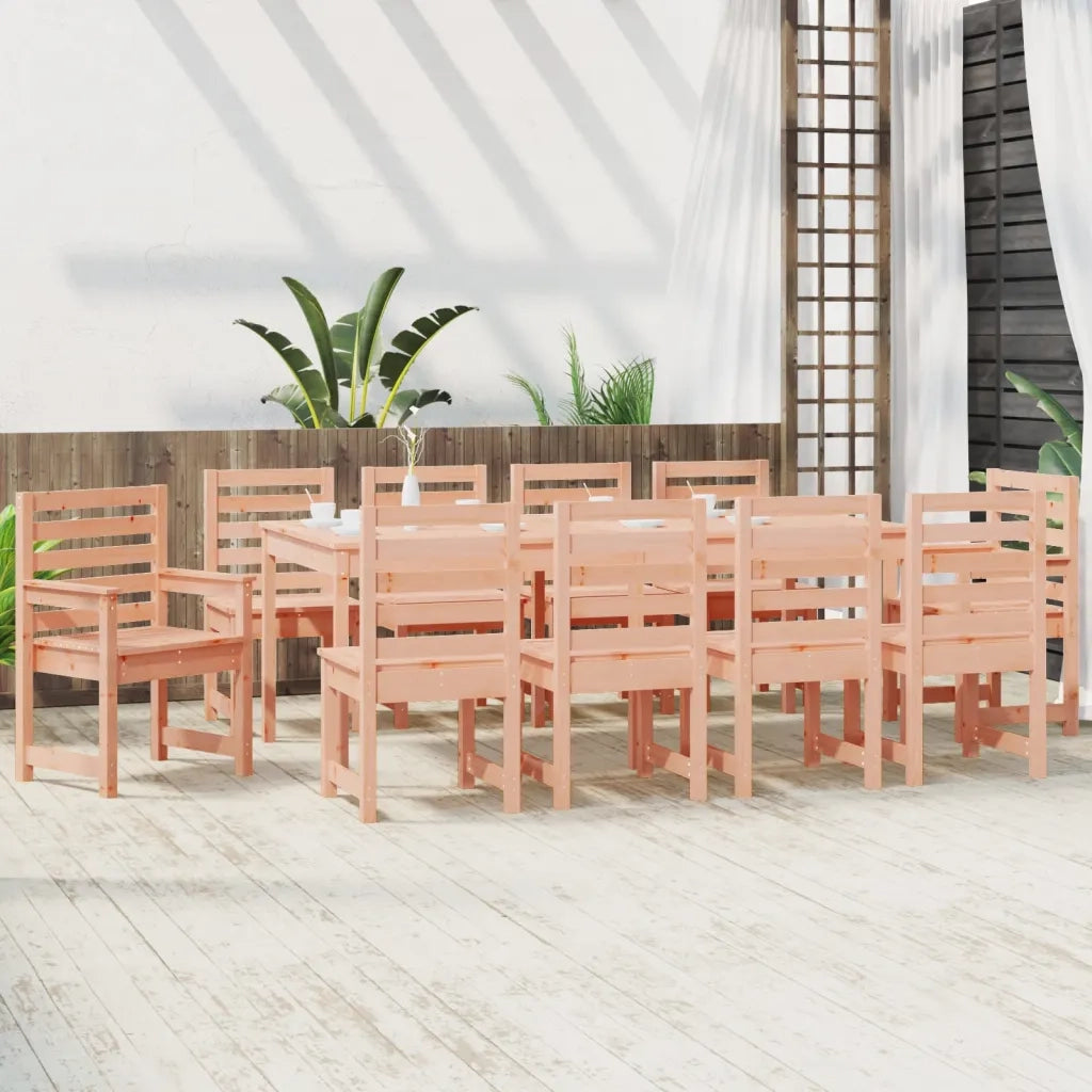 Set da Pranzo per Giardino 11 pz in Legno Massello di Douglas 3154724