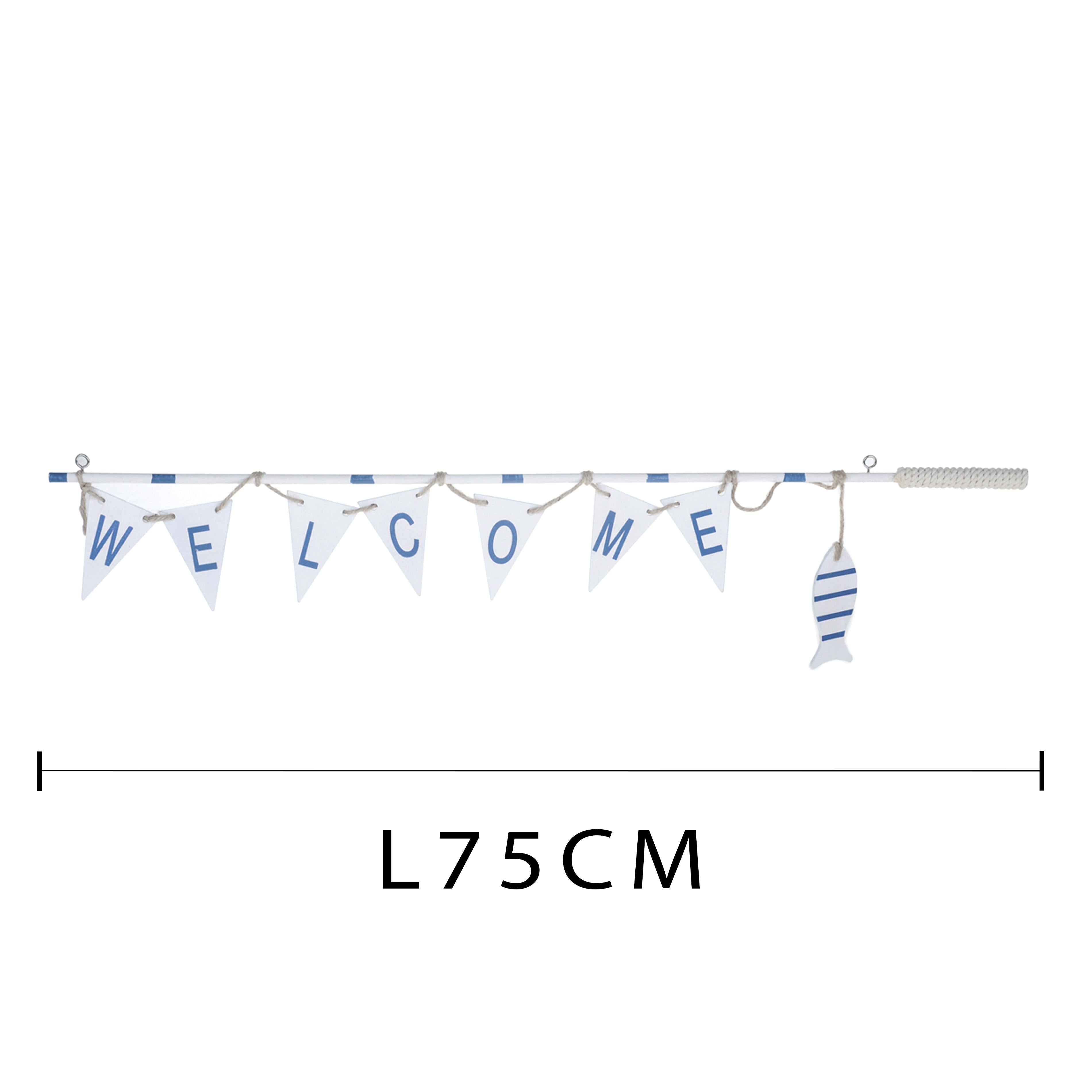 Set 2 Canne da Pesca Misure 75x15x2 cm