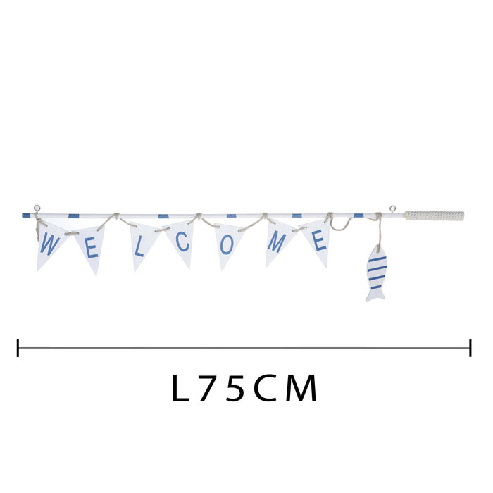 Set 2 Canne da Pesca Misure 75x15x2 cm