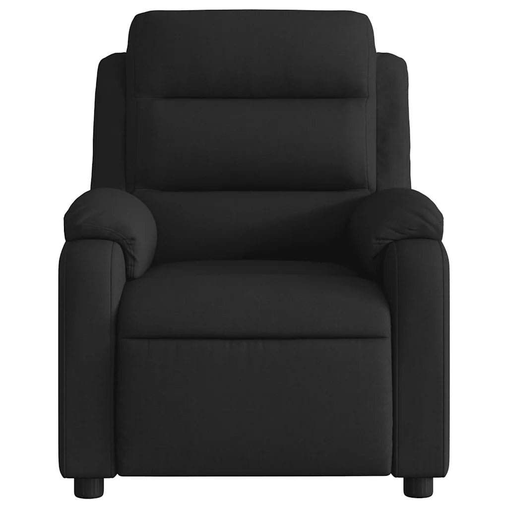 Poltrona | Sedia Relax Reclinabile in Tessuto Nero