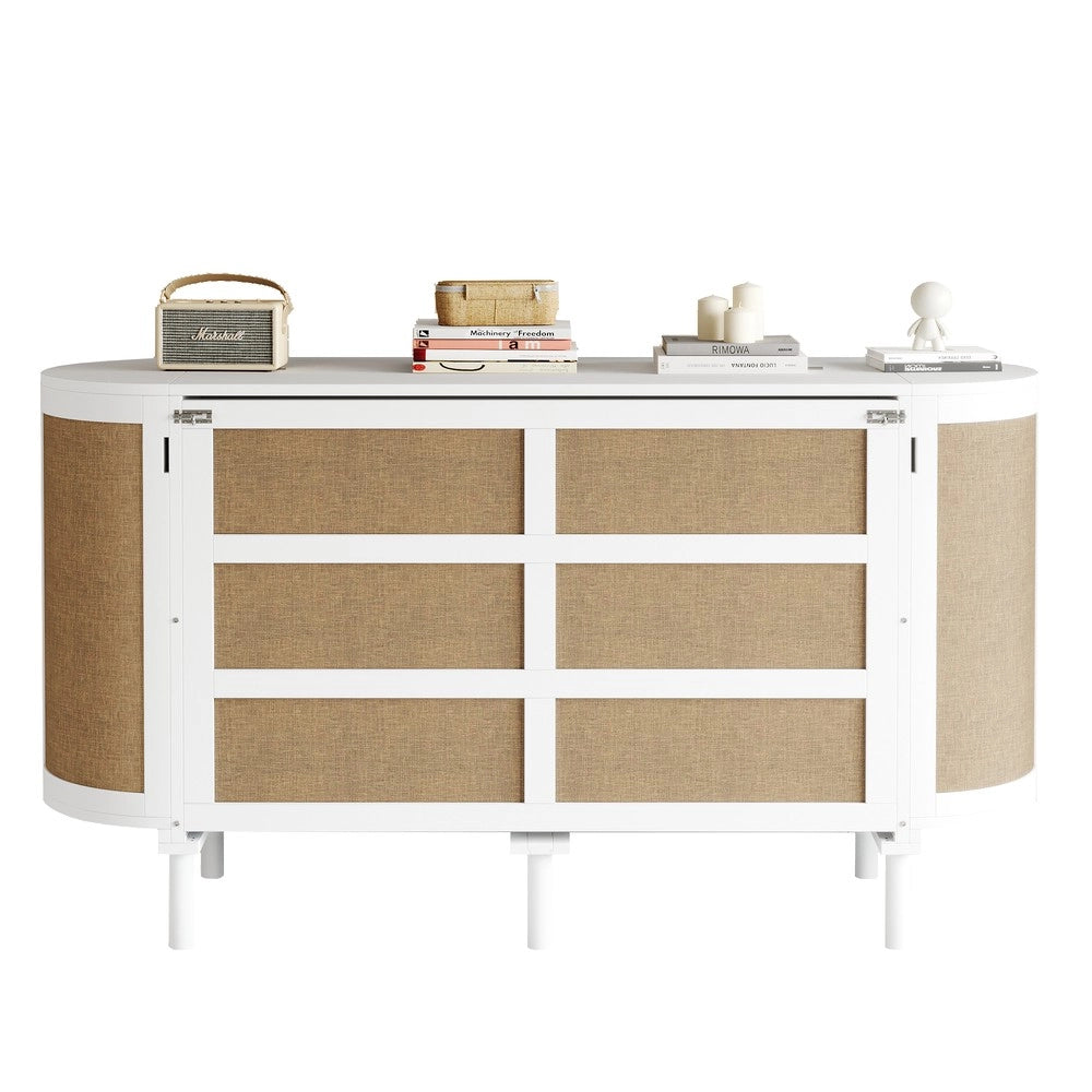 Letto a Scomparsa Verticale con Rete a Doghe e Vani ¨C MINIMAL ¨C Bianco 140x200