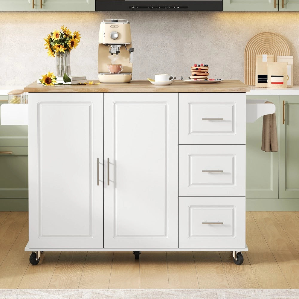 Tavolo da Cucina Pieghevole con Cassetti e Ripiano ¨C Xylo ¨C Rovere, 137x43x92 cm