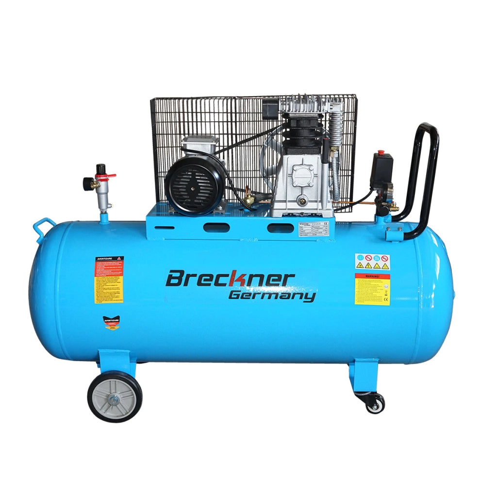 Compressore d'aria 380V, 200L potenza 2,2kW/3HP pressione massima 8 Bar, portata 250L/min Breckner Germany