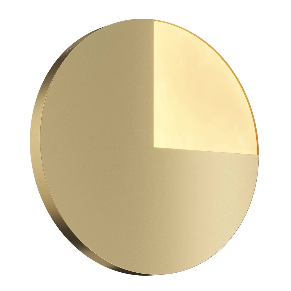 Applique Contemporanea Jupiter Alluminio Ottone 1 Luce 12W