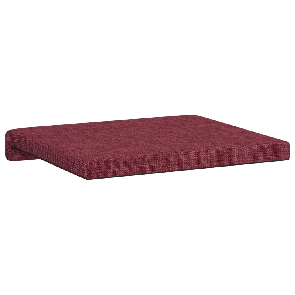 Cuscino per panchina 2 pcs Tessuto Rosso Vino Profondità 35 cm 42043011