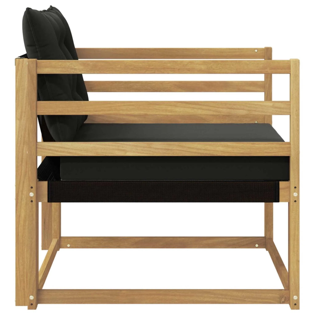 Set di divani da esterno-Sofa da giardino Legno di Acacia Massello e Textilene 275323