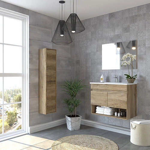 Mobile Bagno Sospeso Cotton/Clint (Da Montare)cm 64x80x45