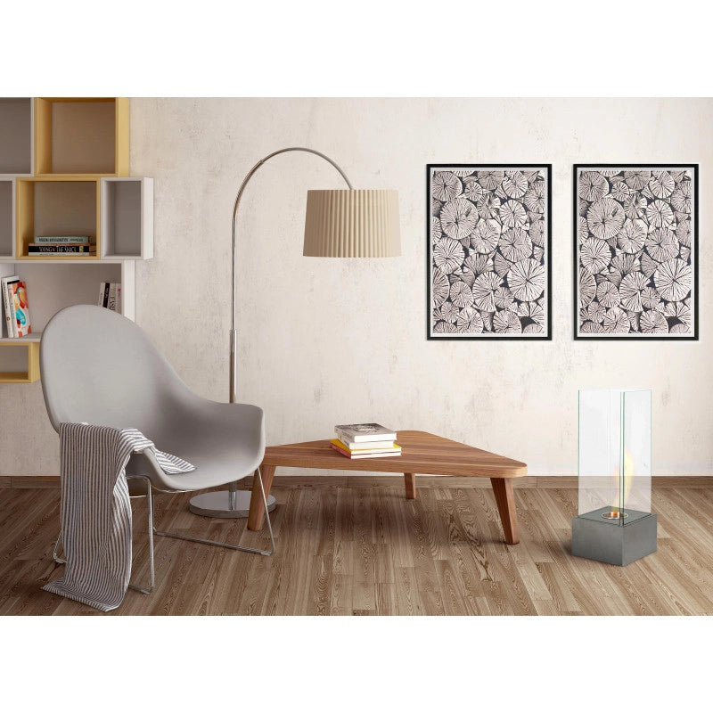 Caminetti al bioetanolo Levels 25cm X 25cm H 65cm Stones