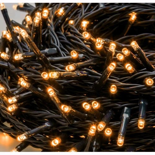 Serie Luci Natale 480 Led Luce Calda Giochi Luce Filo 26 mt Uso Esterno D1992