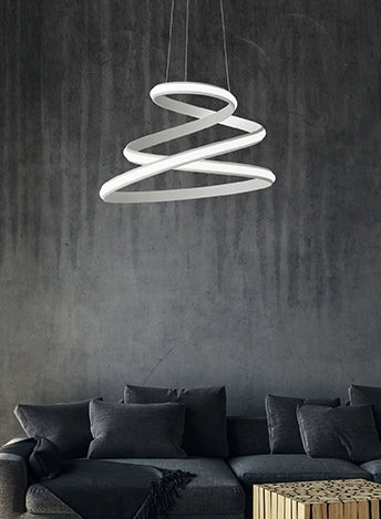 SOSPENSIONE VUELTA A LED BIANCO 3000K 2500LM 50W DIMMERABILE D.57CM