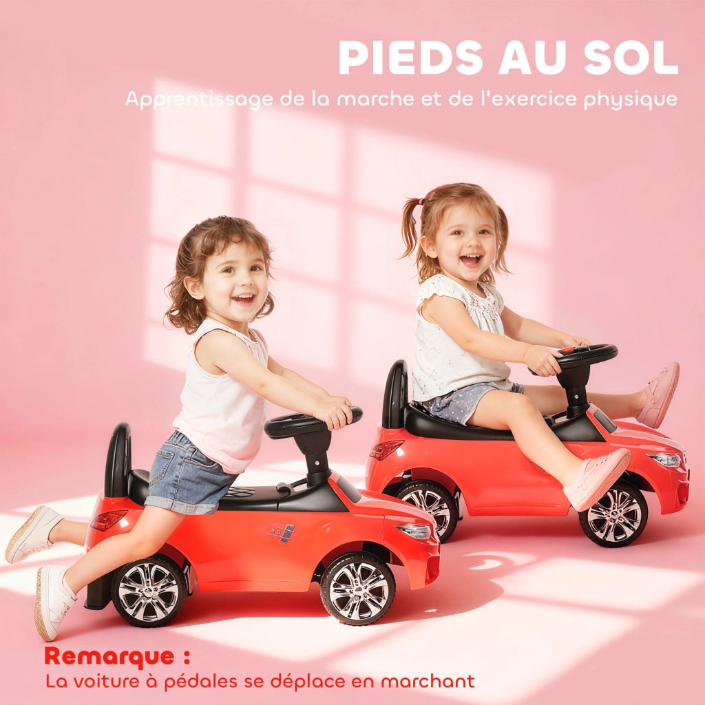 Portagiochi per Bambini a Forma di Auto ¨C zephmum ¨C Rosso 63.5x28x36 cm