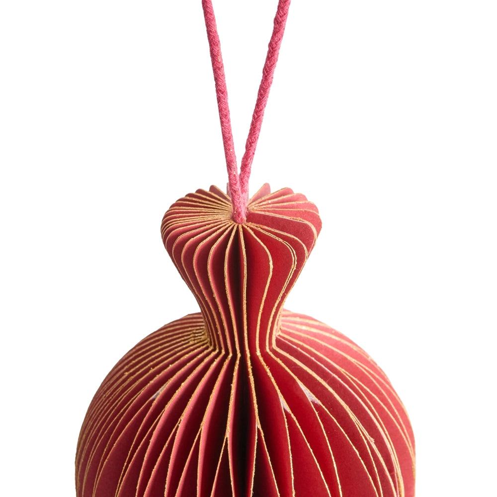 Set di 16 palline natalizie multicolori in carta a nido d'ape da appendere Decorazioni 3D per Natale