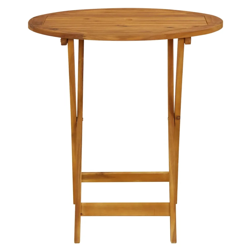 Set da Bistrot 3pz Bianco Crema in Tessuto e Legno Massello