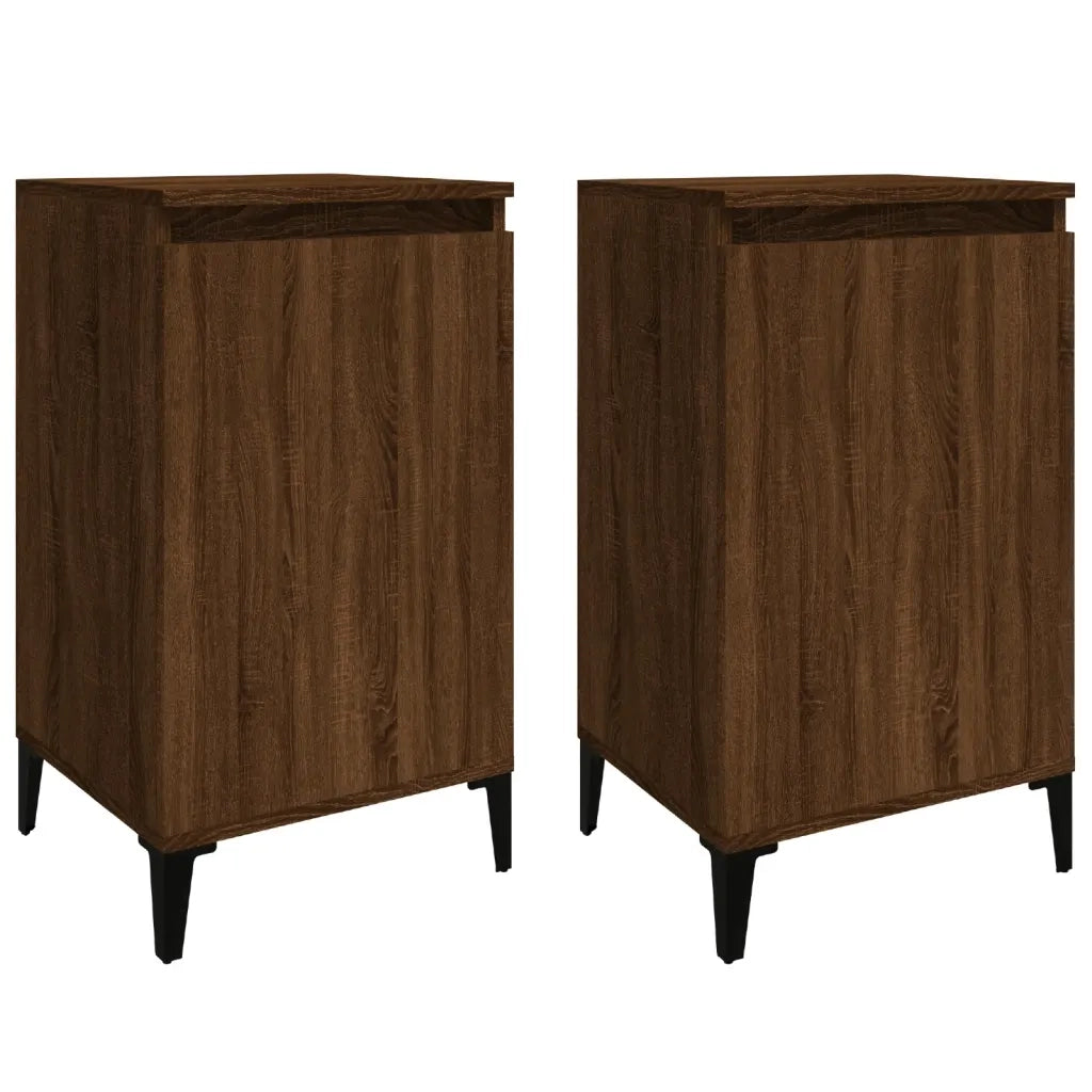 Comodini 2 pz Rovere Marrone 40x35x70 cm in Legno Multistratocod mxl 103026