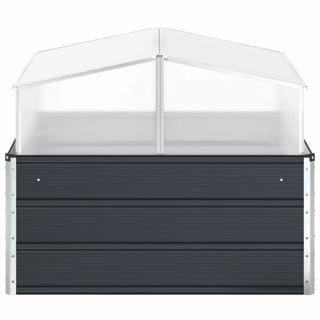 Fioriera Antracite 100 x 100 x 77 cm Acciaio zincato