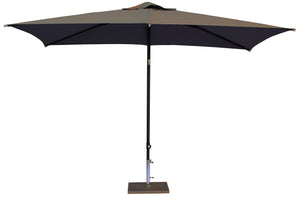 Ombrellone da Giardino 3x2 m Palo Ø35 mm in Alluminio Maffei Kronos Tortora