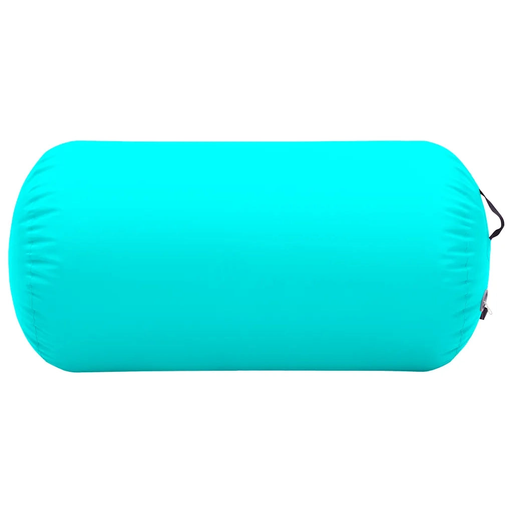 Rullo da Ginnastica Gonfiabile con Pompa 120x75 cm in PVC Verde 92716