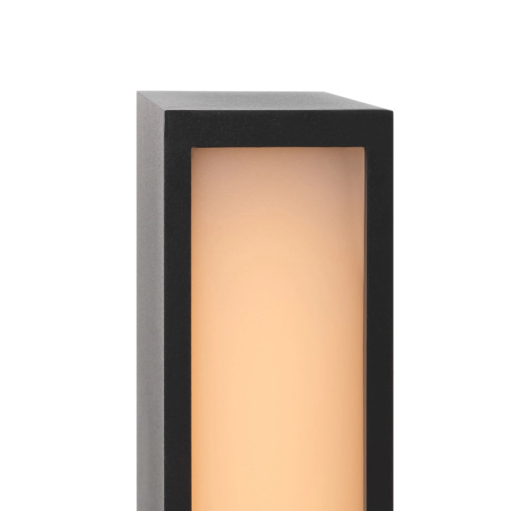 Lampada Da Terra Moderna Per Esterno Metallo Grafite Luce Led 12W Ip65