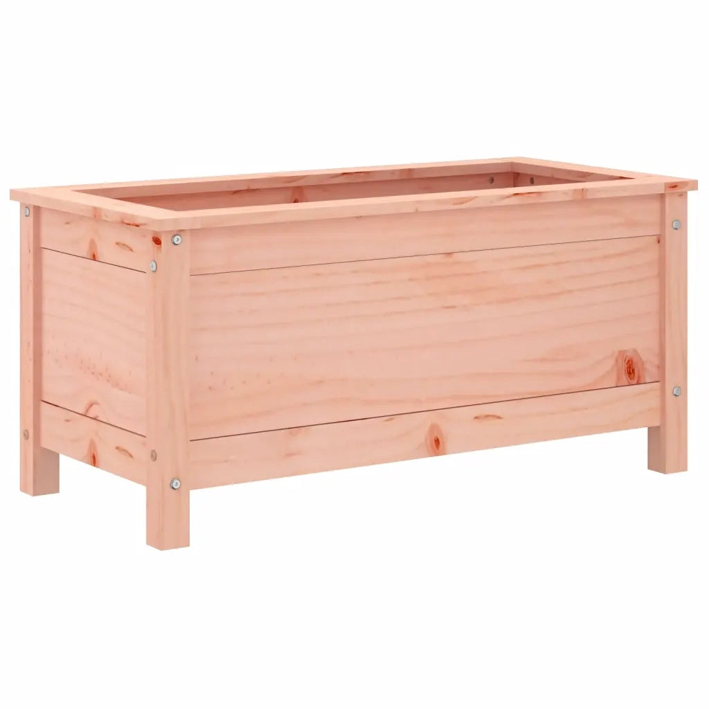 Fioriera rettangolare decorativa per giardino balcone o terrazzo 82,5 x 40 x 39 cm realizzata in legno massello di abete di Douglas 02_0048503